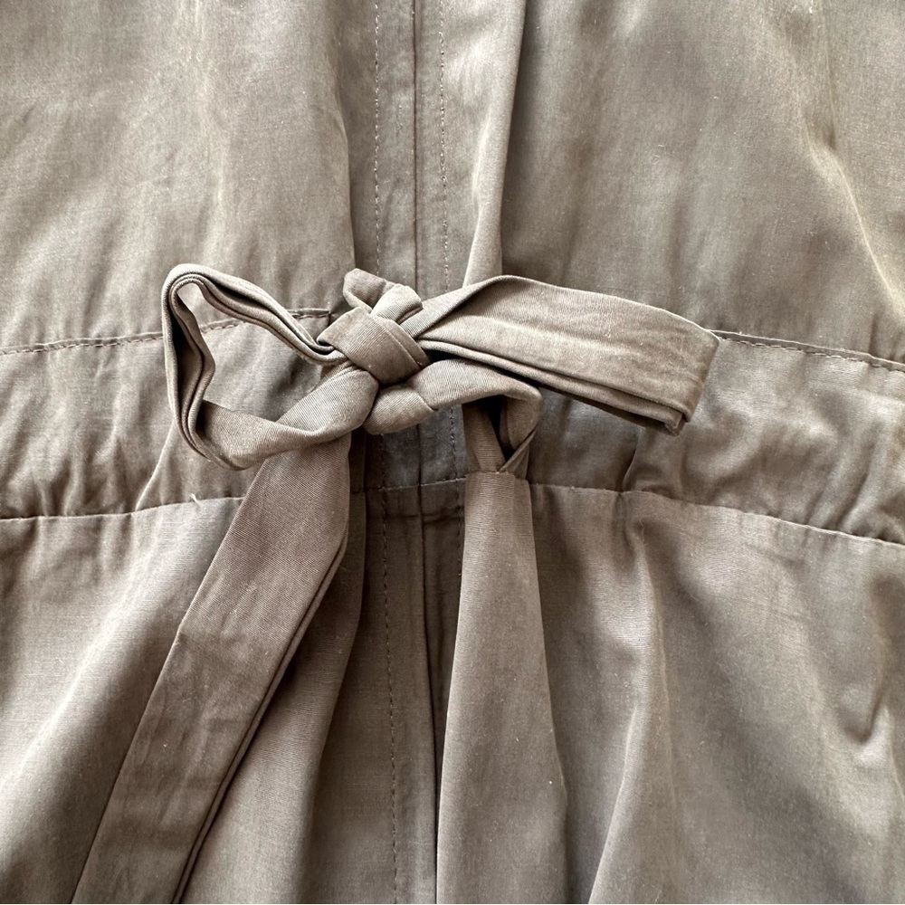 Plus Size Olive Green Women's Long Jacket - Picture 6 of 7